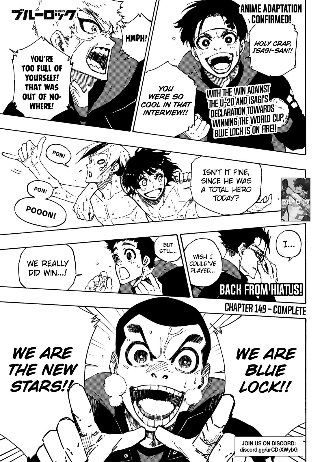 Blue Lock Chapter 149 page 2 - Chapter 149: Complete