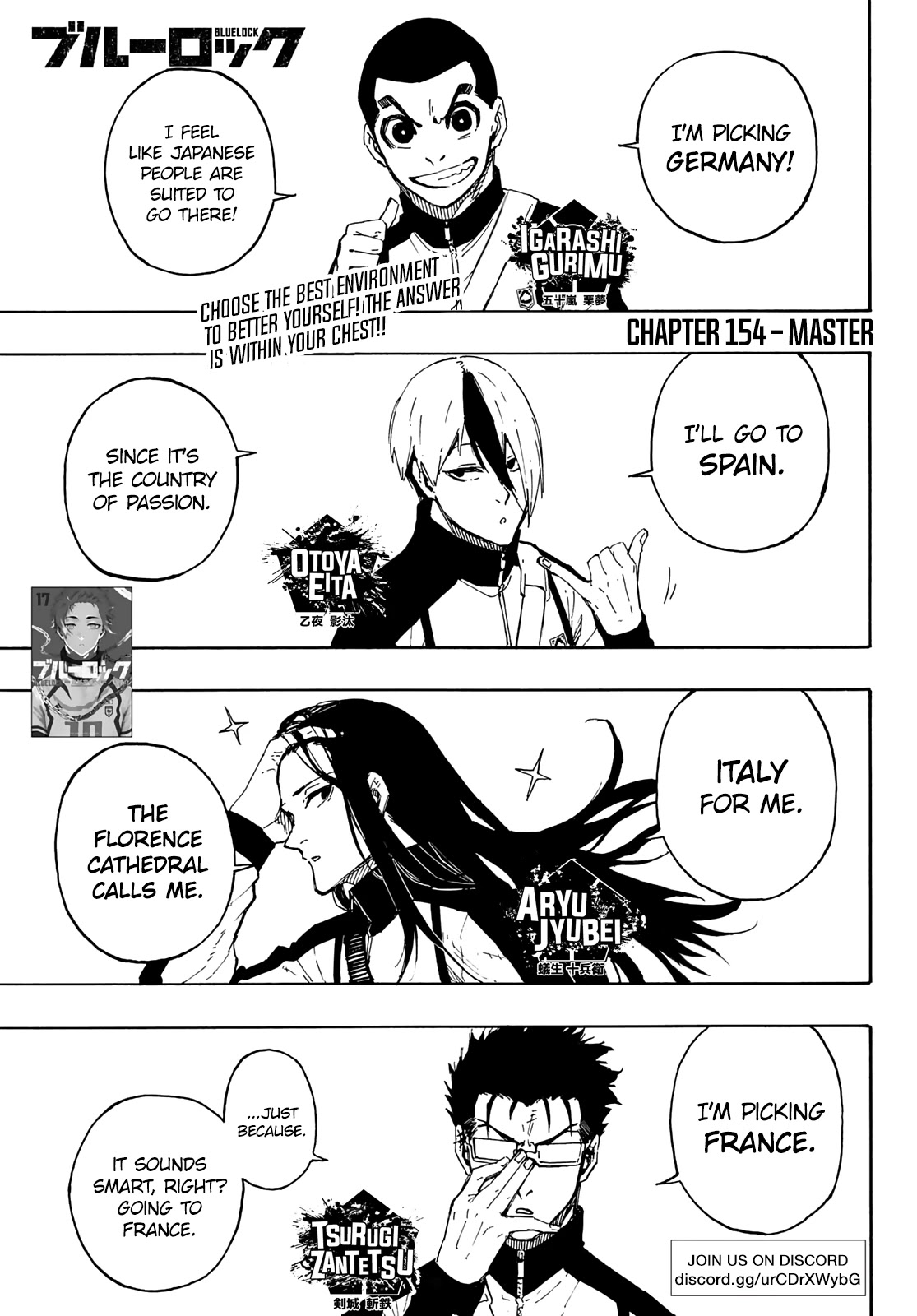 Blue Lock Chapter 154 page 2 - Chapter 154: Master