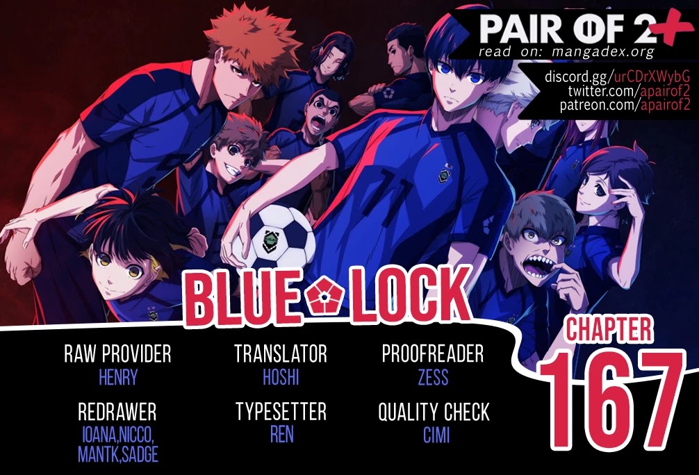 Blue Lock Chapter 167 page 1 - Chapter 167: Cross Flow