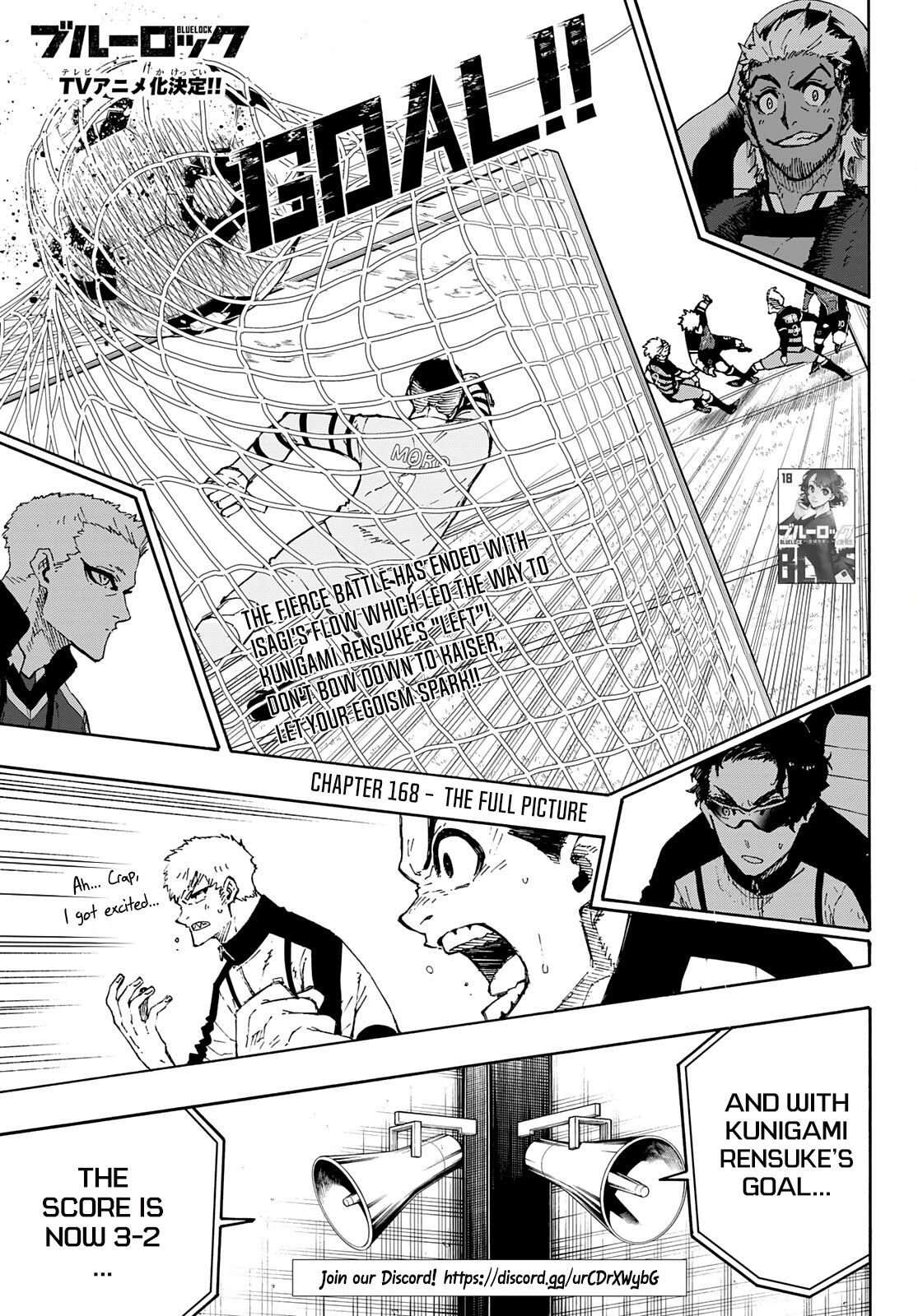 Blue Lock Chapter 168 page 2 - Chapter 168: The Full Picture