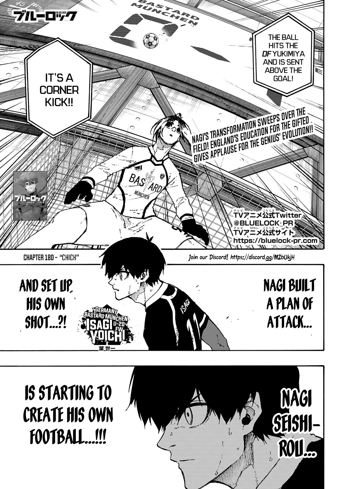 Blue Lock Chapter 180 page 2 - Chapter 180: Chick