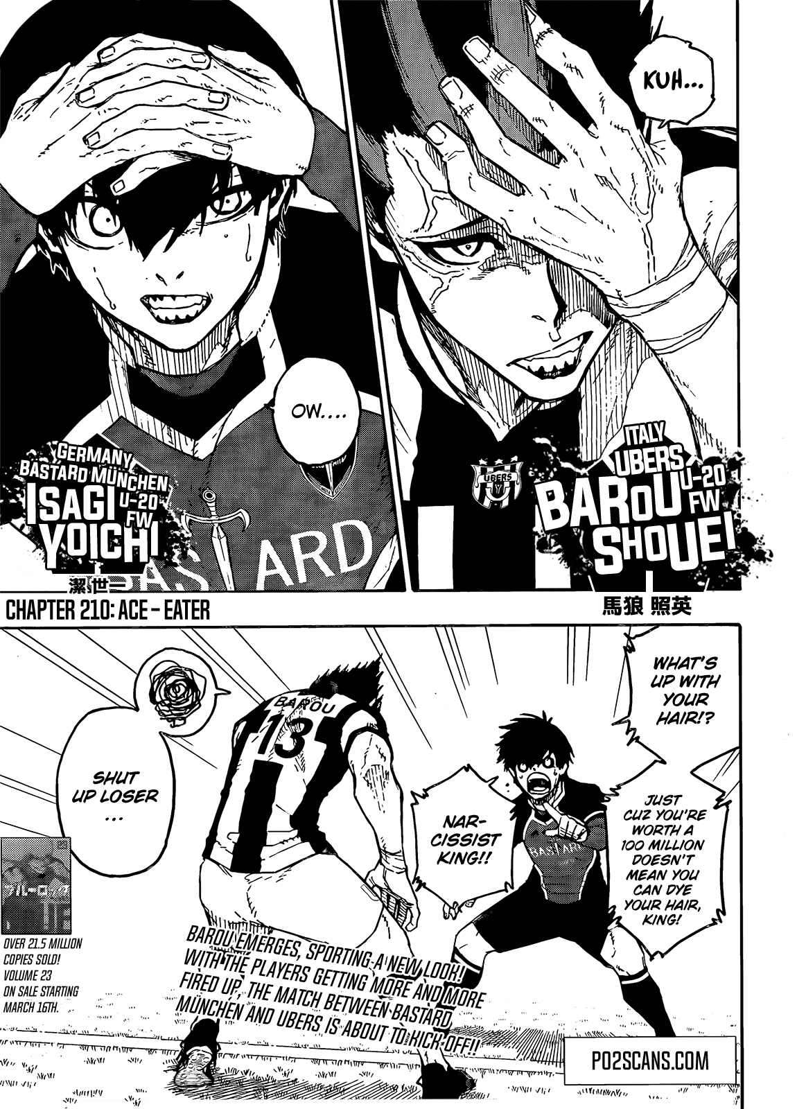 Blue Lock Chapter 210 page 2 - Chapter 210: Ace Eater