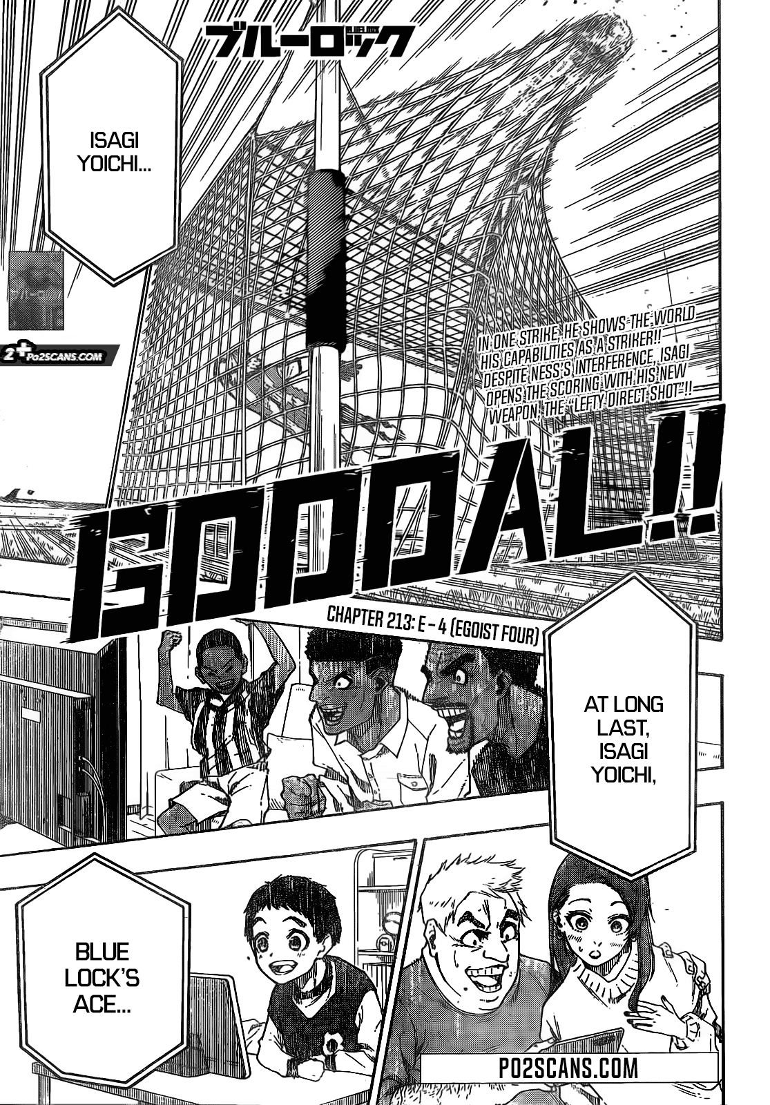 Blue Lock Chapter 213 page 2 - Chapter 213: E-4 (Egoist Four)