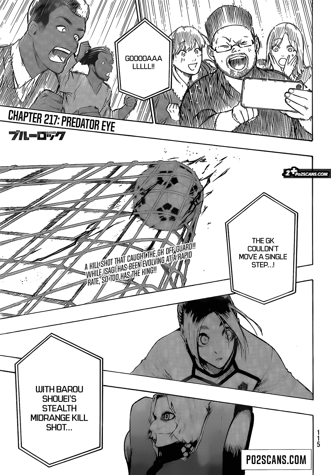 Blue Lock Chapter 217 page 2 - Chapter 217: Predator Eye