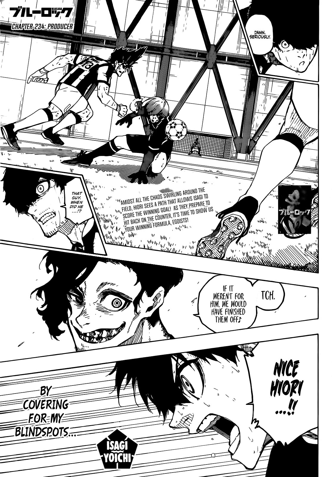 Blue Lock Chapter 234 page 1 - Chapter 234