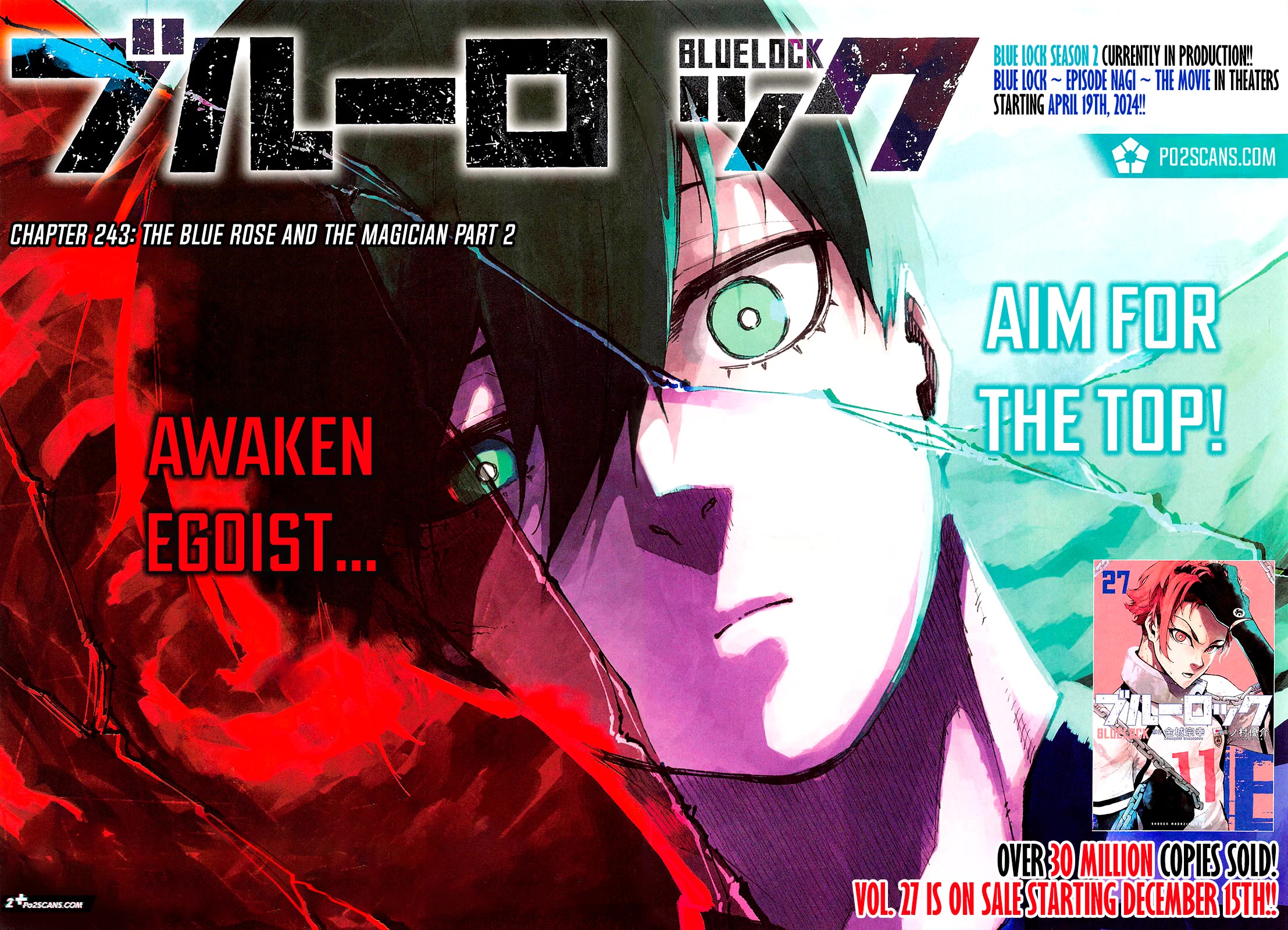 Blue Lock Chapter 243 page 2 - Chapter 243: The Blue Rose and the Magician Part 2