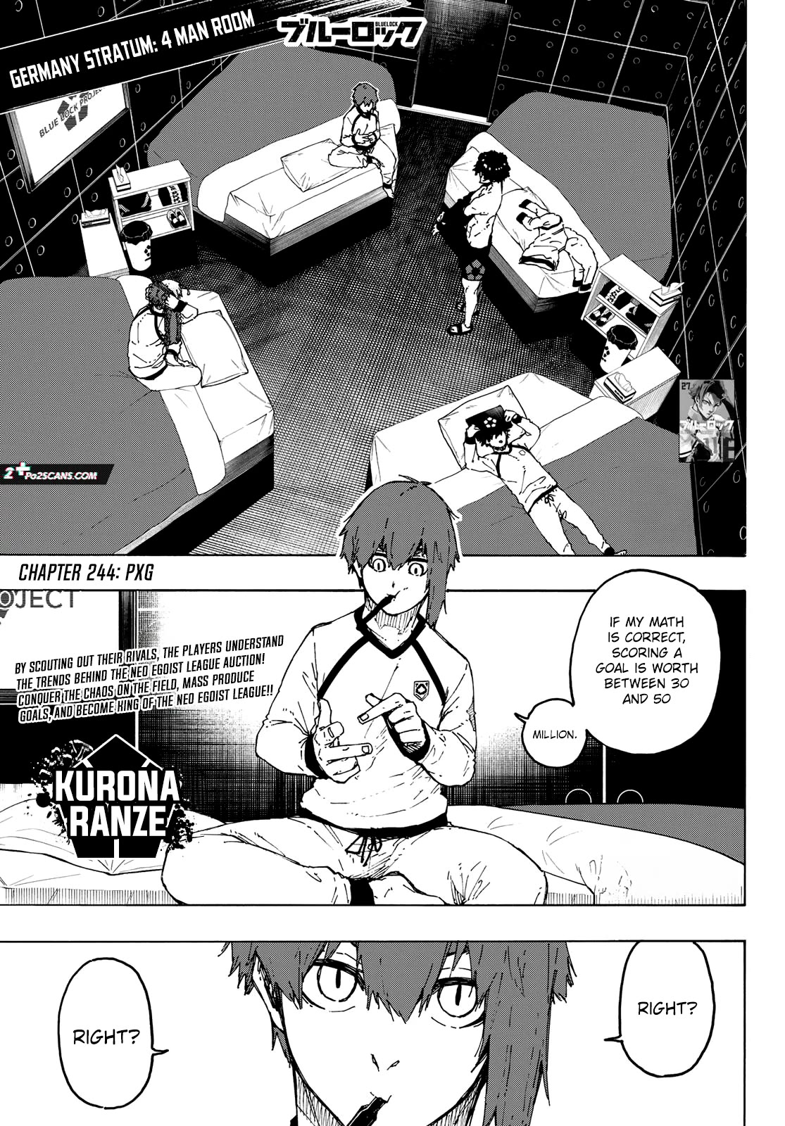 Blue Lock Chapter 244 page 1 - Chapter 244: PXG