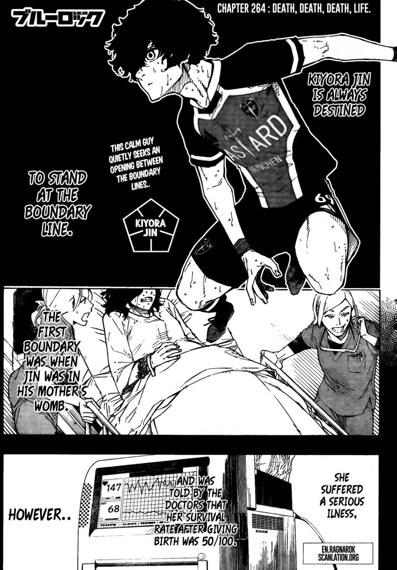 Blue Lock Chapter 264 page 2 - Chapter 264: DEATH,DEATH,DEATH, LIFE.