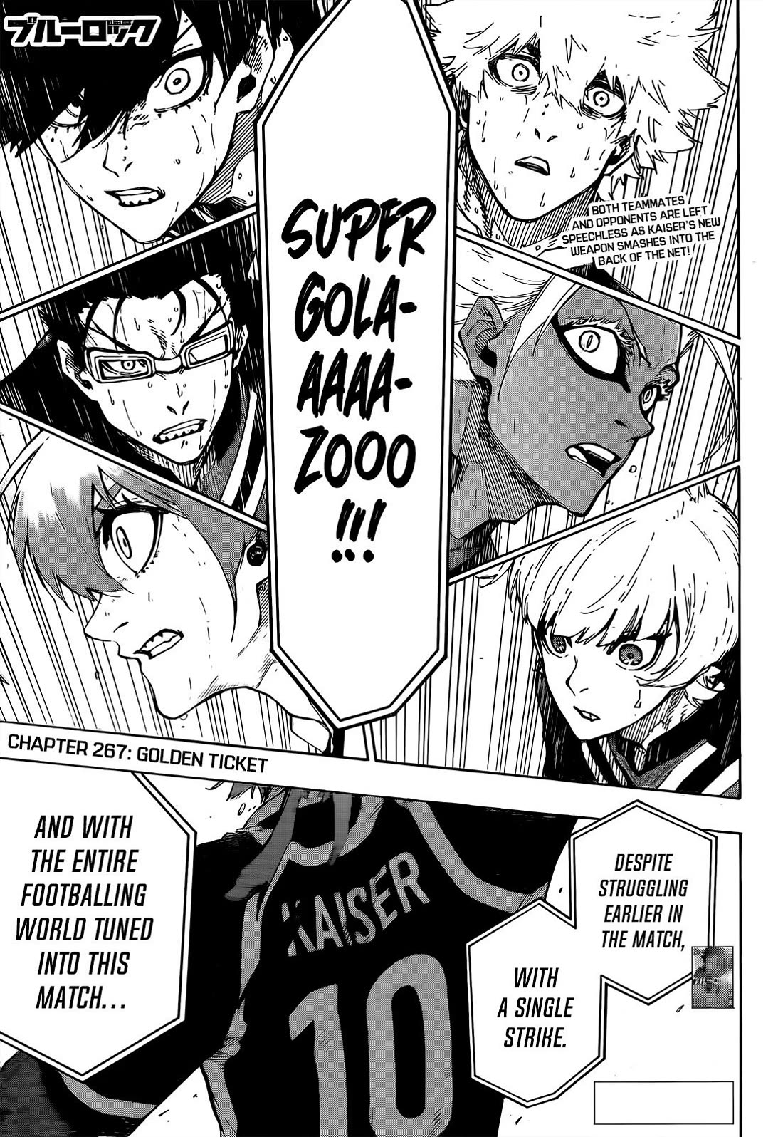 Blue Lock Chapter 267 page 1 - Chapter 267: The Golden Ticket