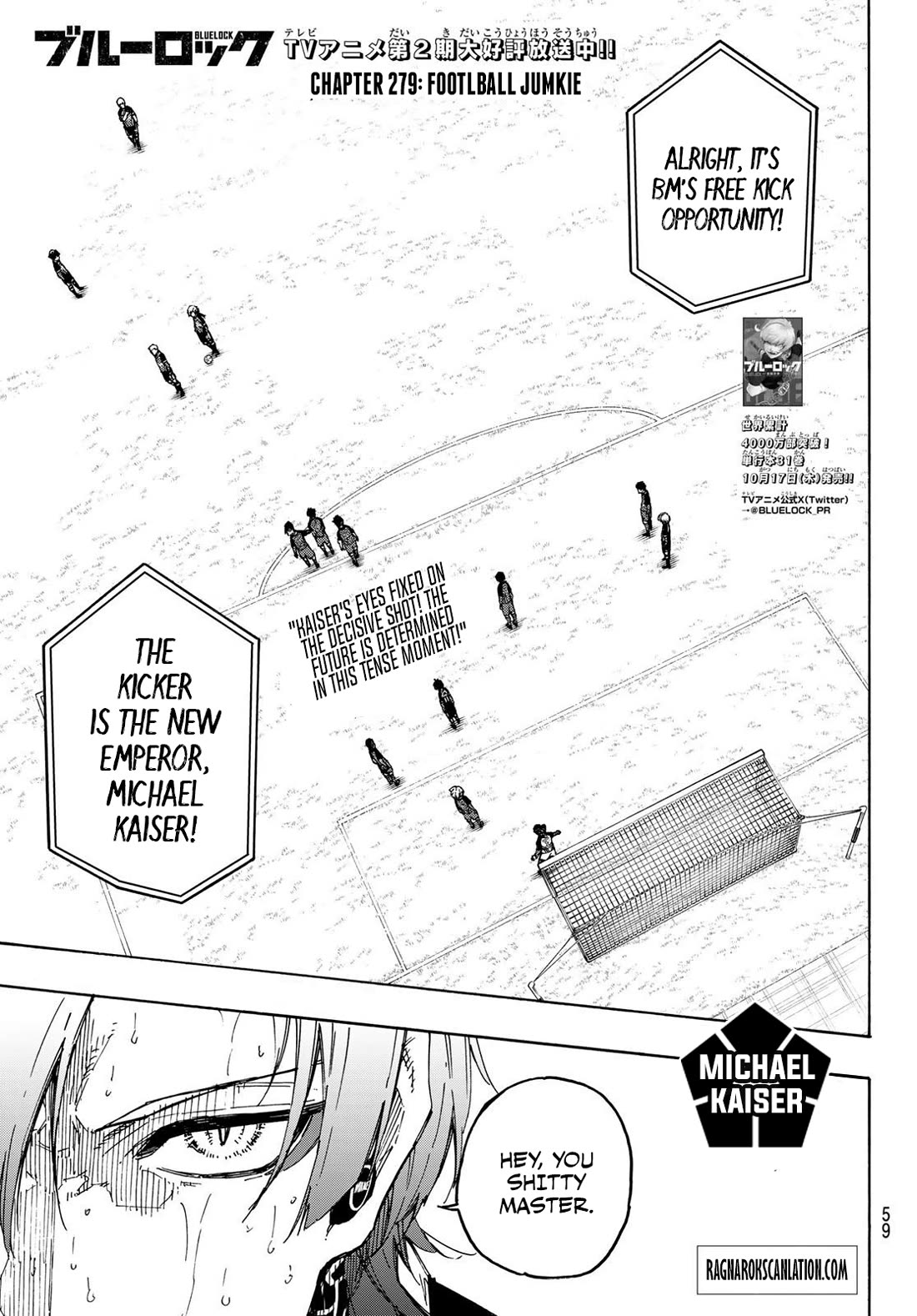 Blue Lock Chapter 279 page 1 - Chapter 279