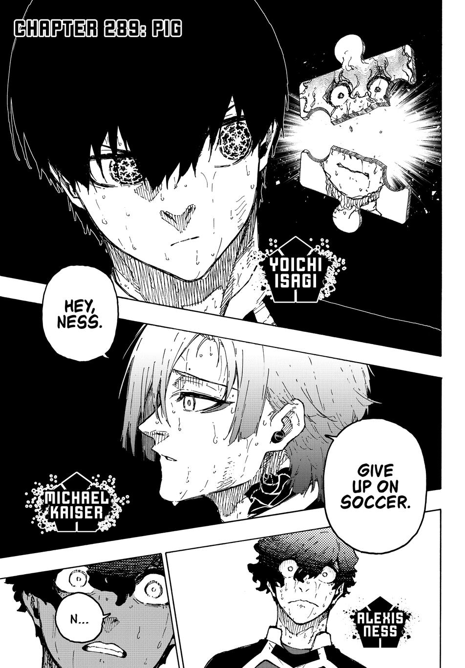 Blue Lock Chapter 289 page 1 - Chapter 289