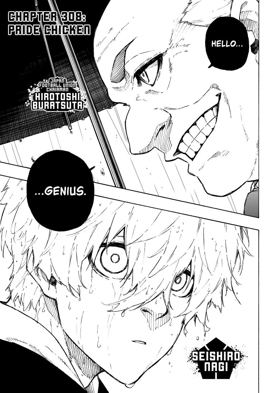 Blue Lock Chapter 308 page 1 - Chapter 308