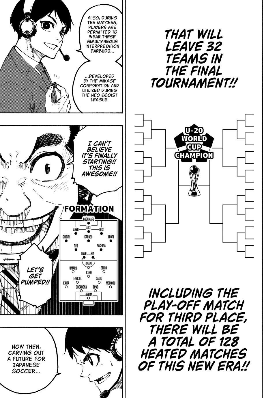 Blue Lock Chapter 313 page 3 - Chapter 313: Opening Warriors
