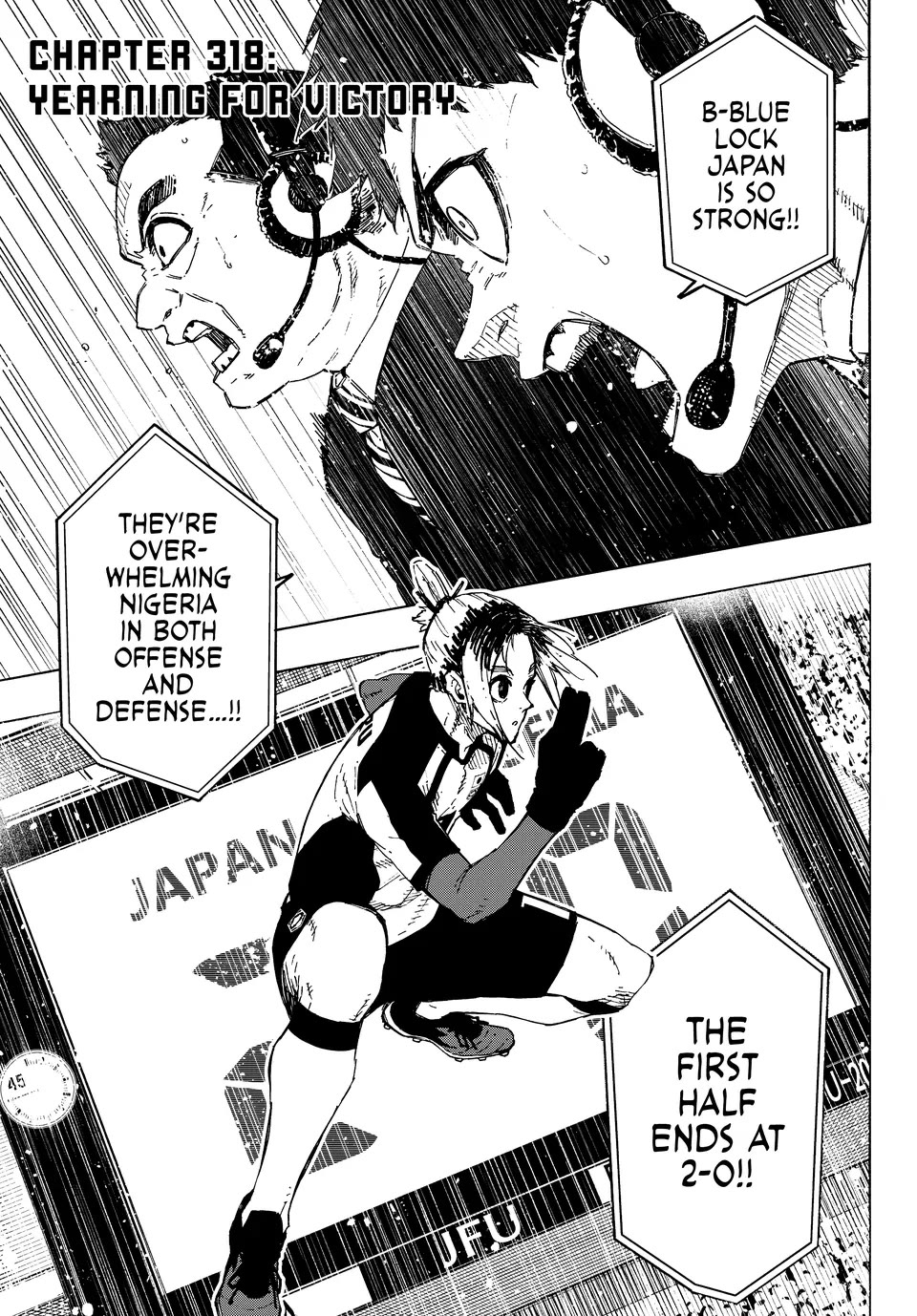 Blue Lock Chapter 318 page 1 - Chapter 318: Yearning for Victory