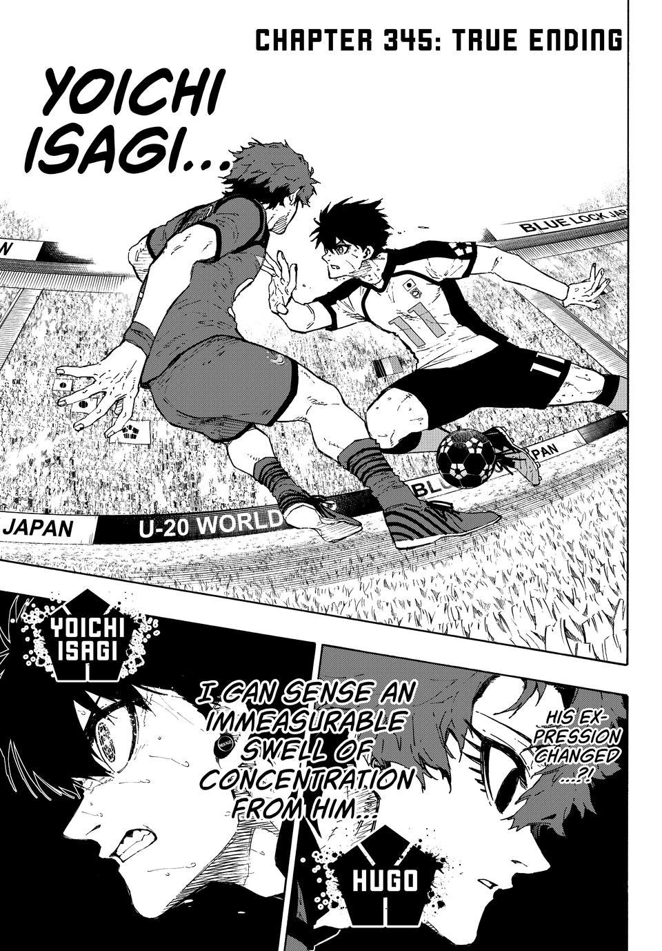 Blue Lock Chapter 345 page 1 - Chapter 345