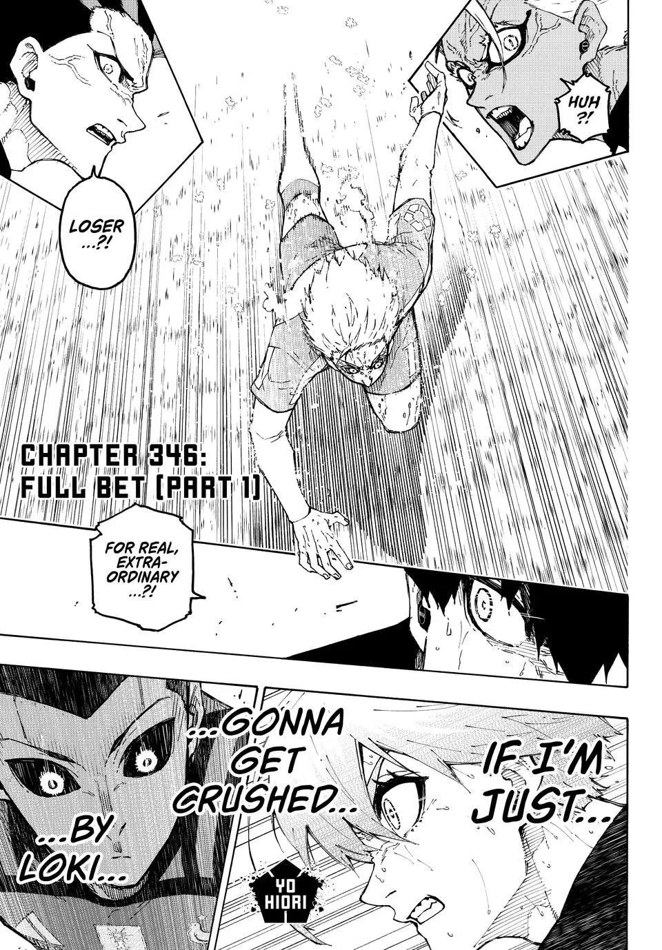 Blue Lock Chapter 346.1 page 1 - Chapter 346.1