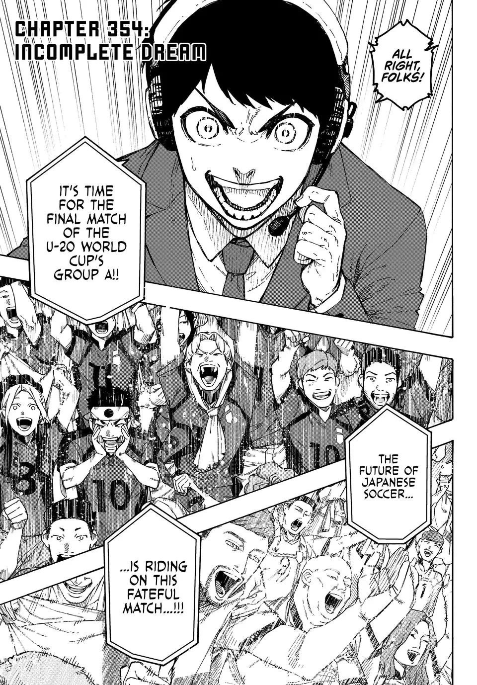 Blue Lock Chapter 354 page 1 - Chapter 354
