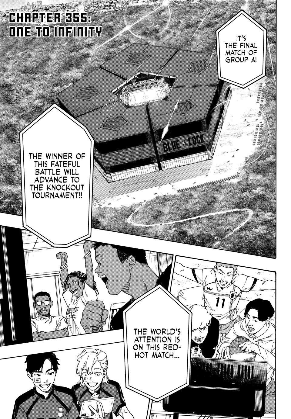 Blue Lock Chapter 355 page 1 - Chapter 355