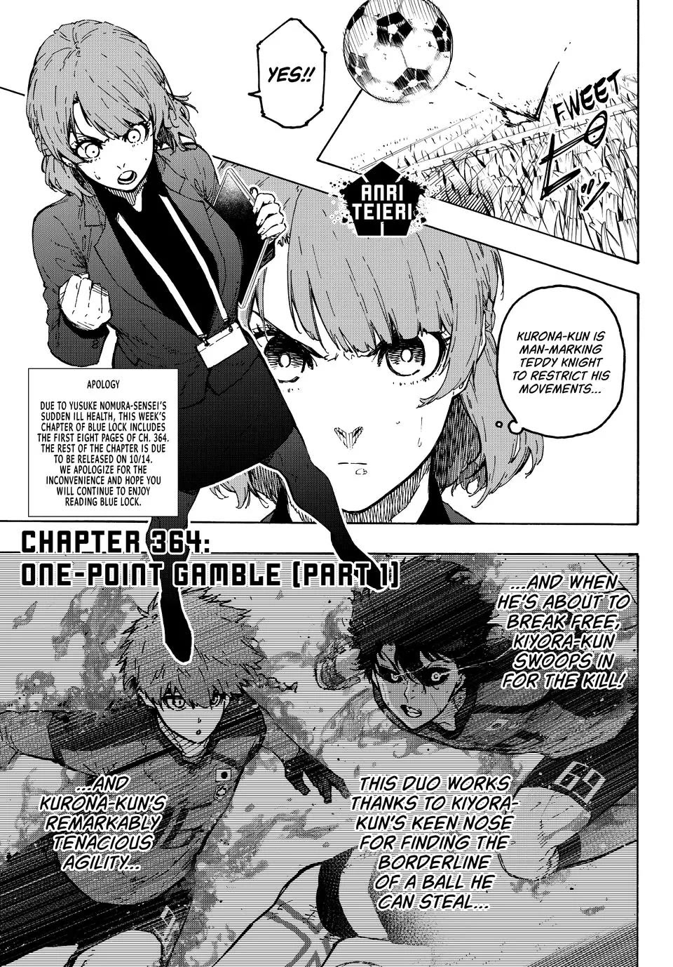 Blue Lock Chapter 364 page 1 - Chapter 364