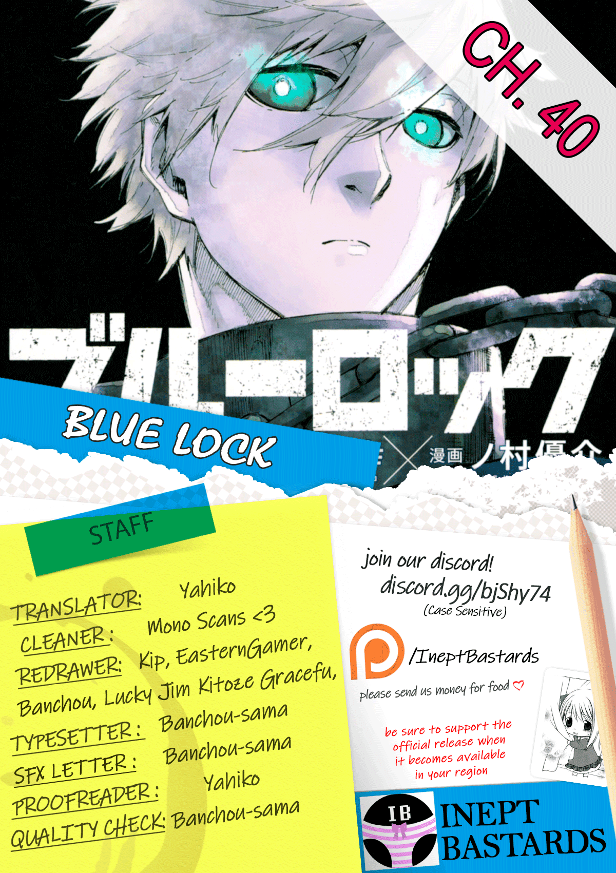 Blue Lock Chapter 40: Second Selection thumbnail