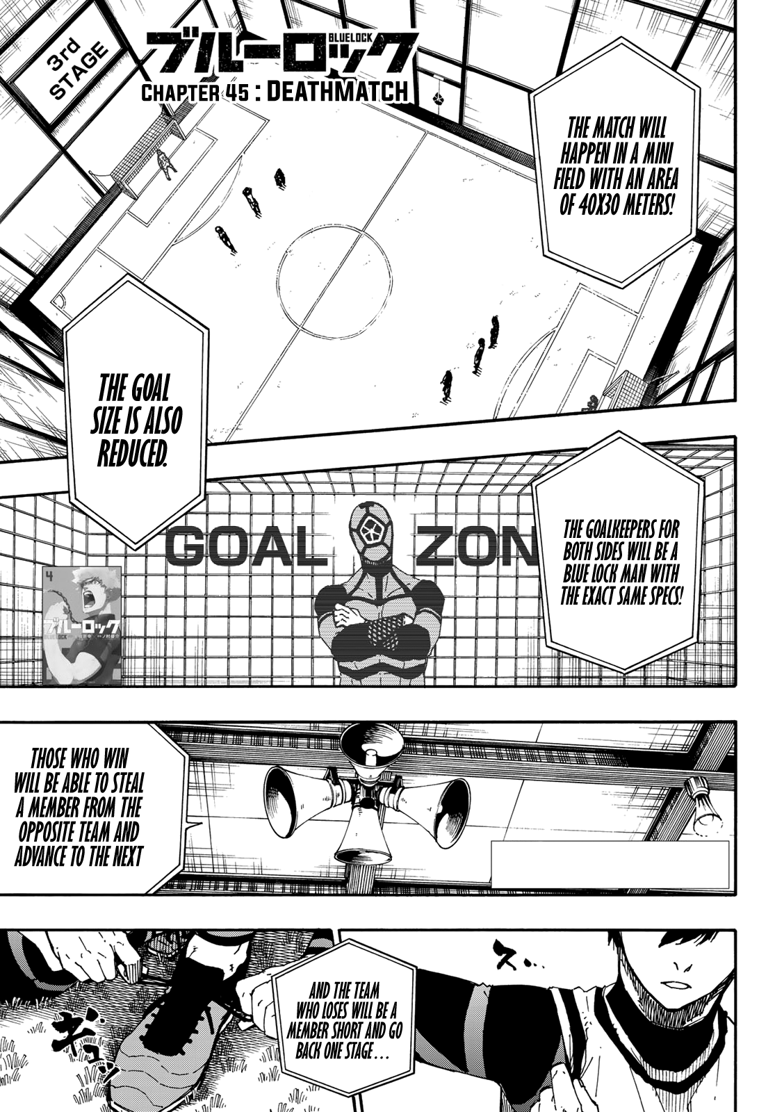 Blue Lock Chapter 45 page 1 - Chapter 45: Deathmatch