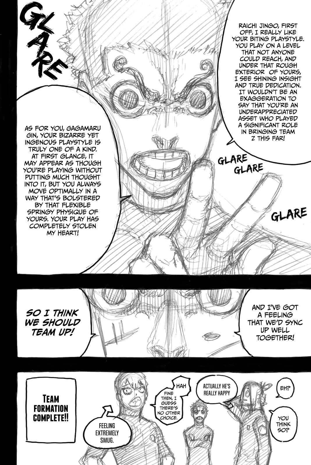 Blue Lock Chapter 58.5 page 6 - Chapter 58.5: The Various Three-Man Teams