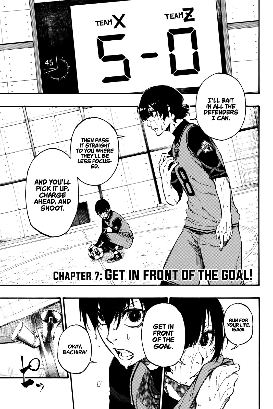 Blue Lock Chapter 7 page 2 - Chapter 7: Get In Front of The Goal!