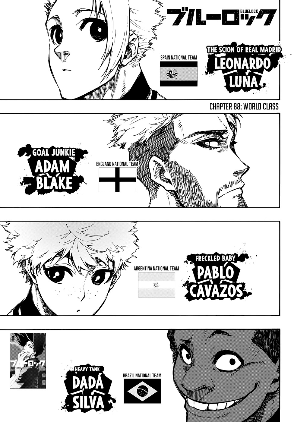 Blue Lock Chapter 88 page 1 - Chapter 88: World Class