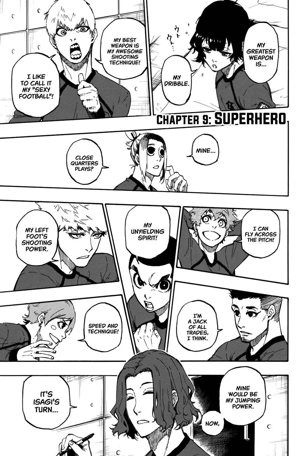 Blue Lock Chapter 9 page 2 - Chapter 9: Superhero