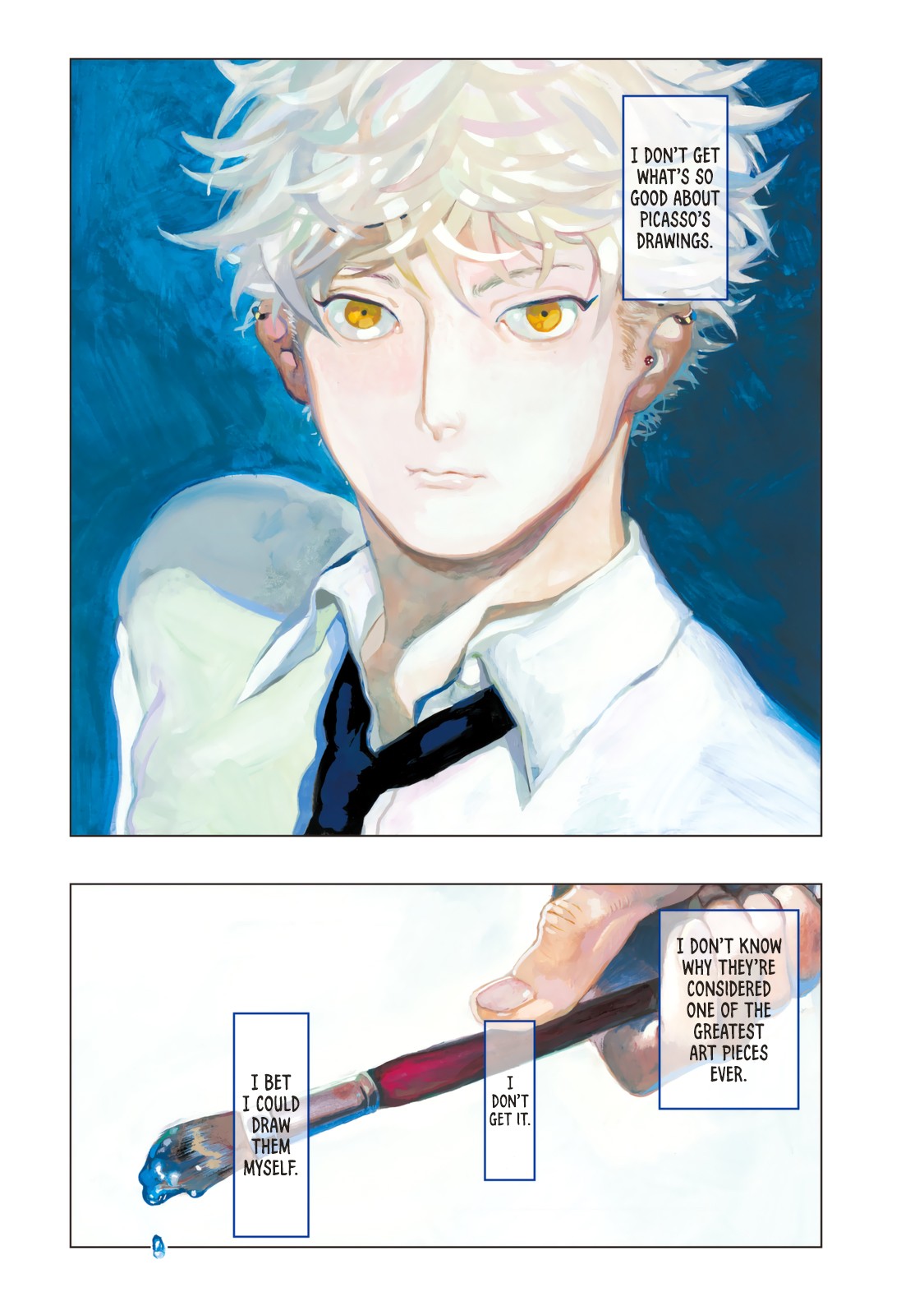 Blue Period. Chapter 1 page 2 - Chapter 1: I Discovered the Joy of Painting