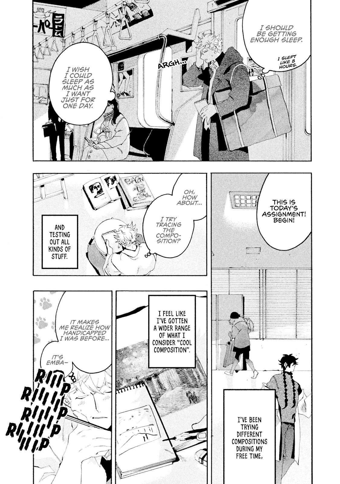 Blue Period. Chapter 13 page 34 - Chapter 13: Ridiculous Stress