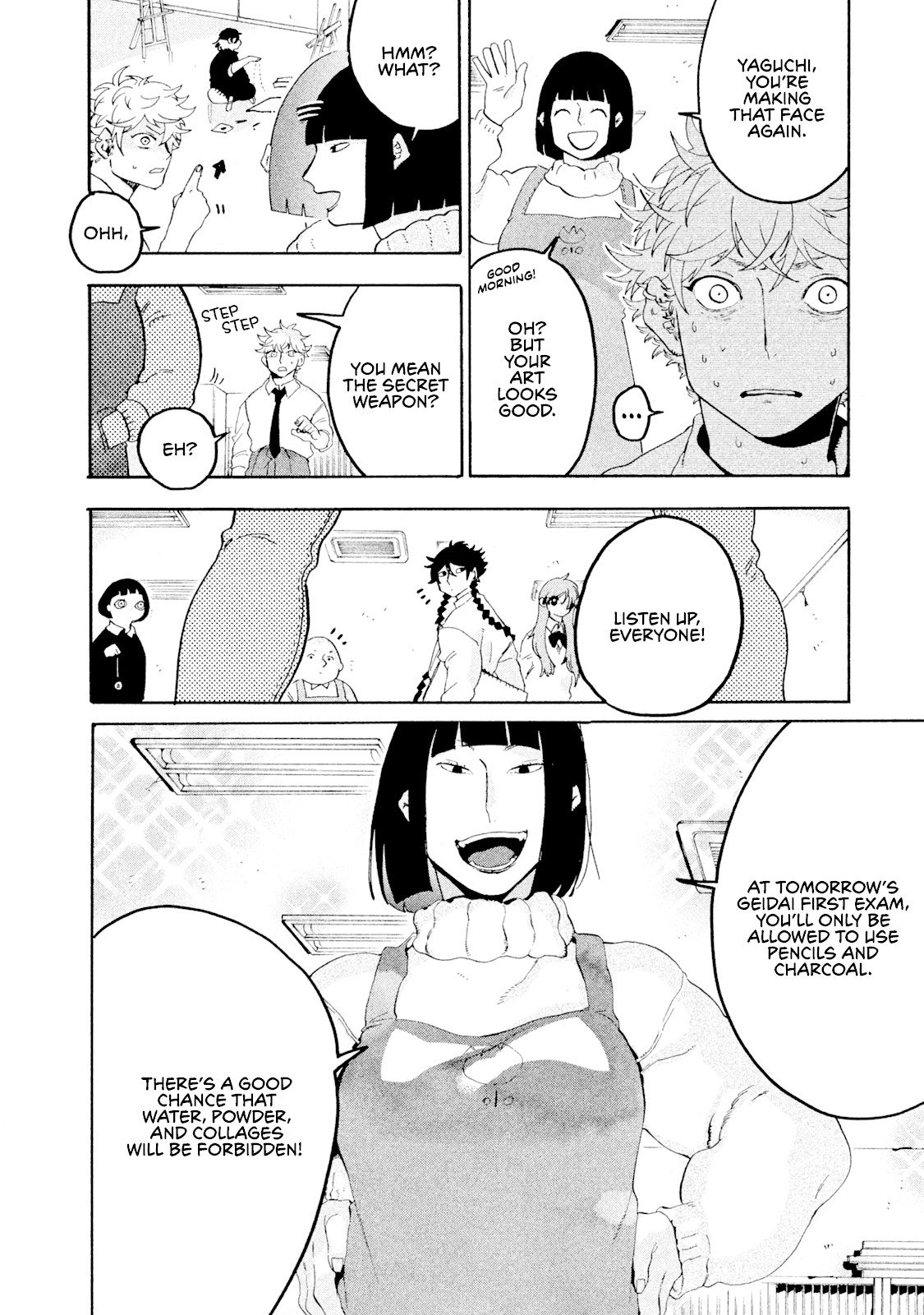 Blue Period. Chapter 15 page 19 - Chapter 15: First Exam Begins