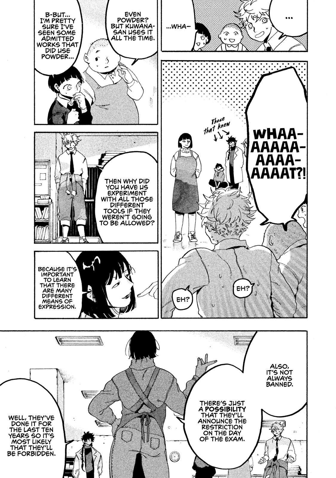 Blue Period. Chapter 15 page 20 - Chapter 15: First Exam Begins