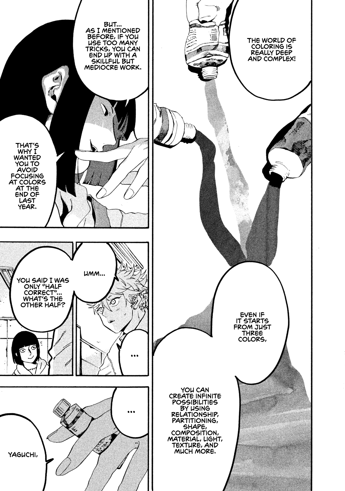 Blue Period. Chapter 18 page 13 - Chapter 18: Wandering Knife