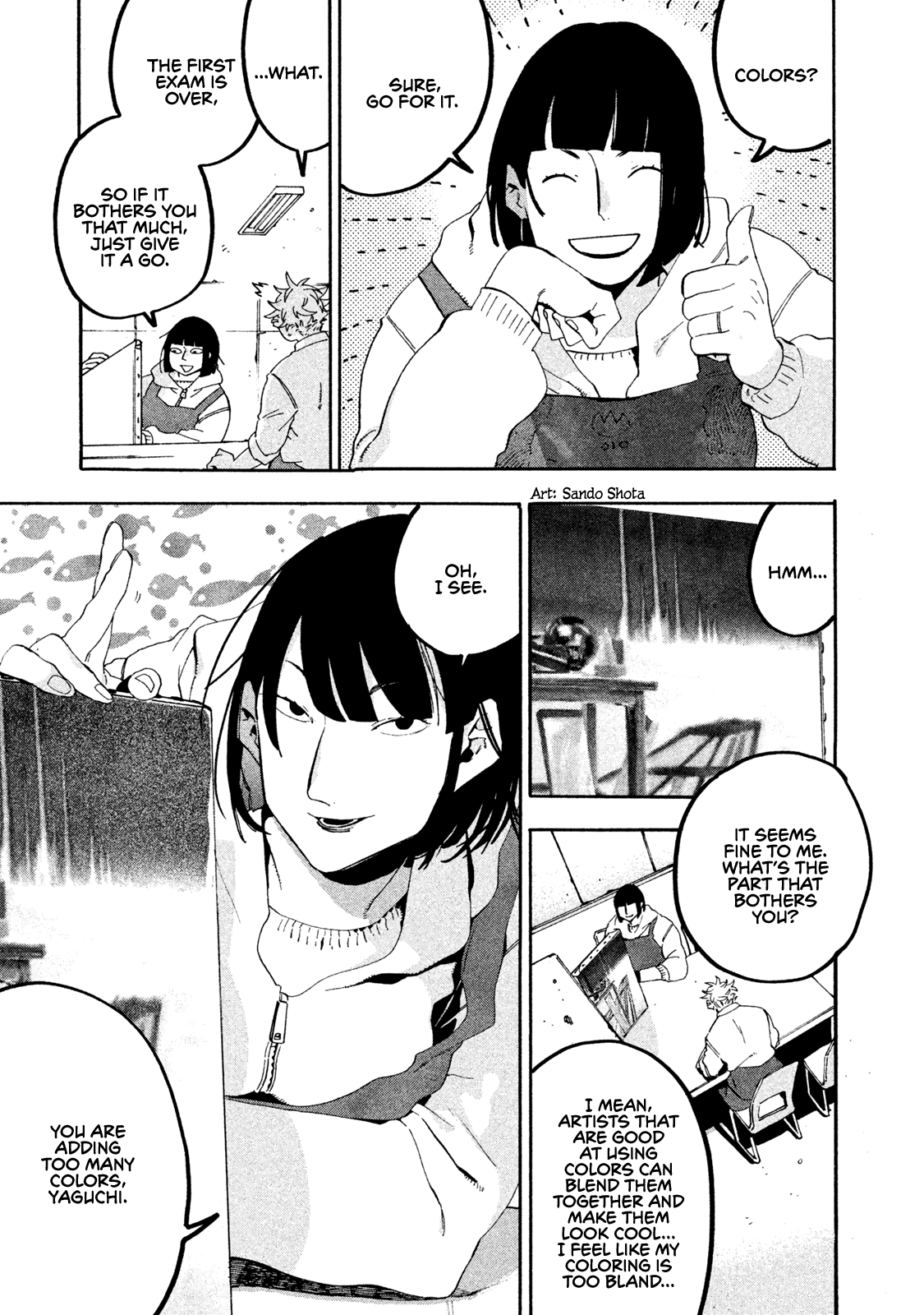 Blue Period. Chapter 18 page 9 - Chapter 18: Wandering Knife