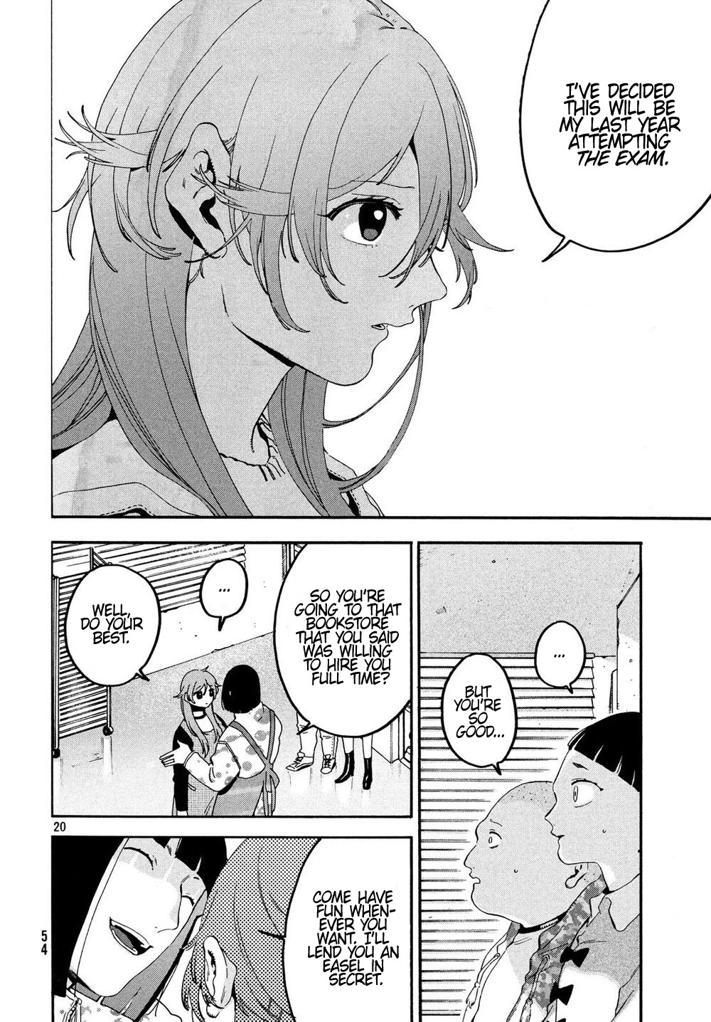 Blue Period. Chapter 22 page 18 - Chapter 22: The Second Exam Begins