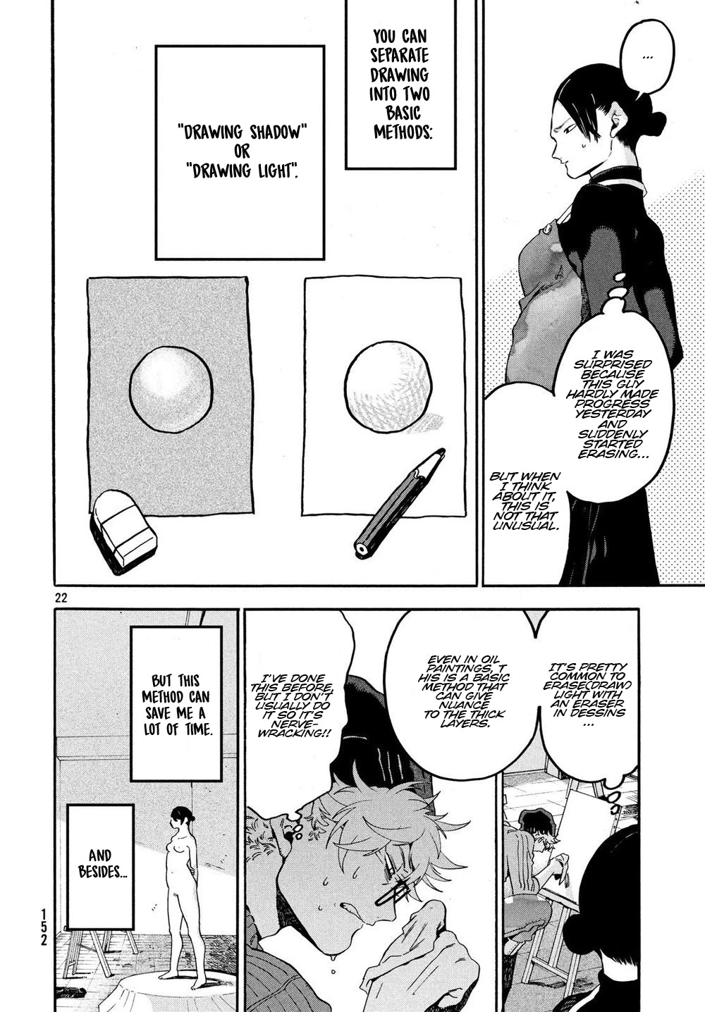 Blue Period. Chapter 23 page 22 - Chapter 23: The Second Exam Begins Here