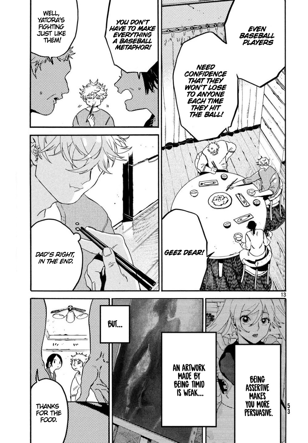 Blue Period. Chapter 24 page 13 - Chapter 24: When I Started to be Dyed in Color