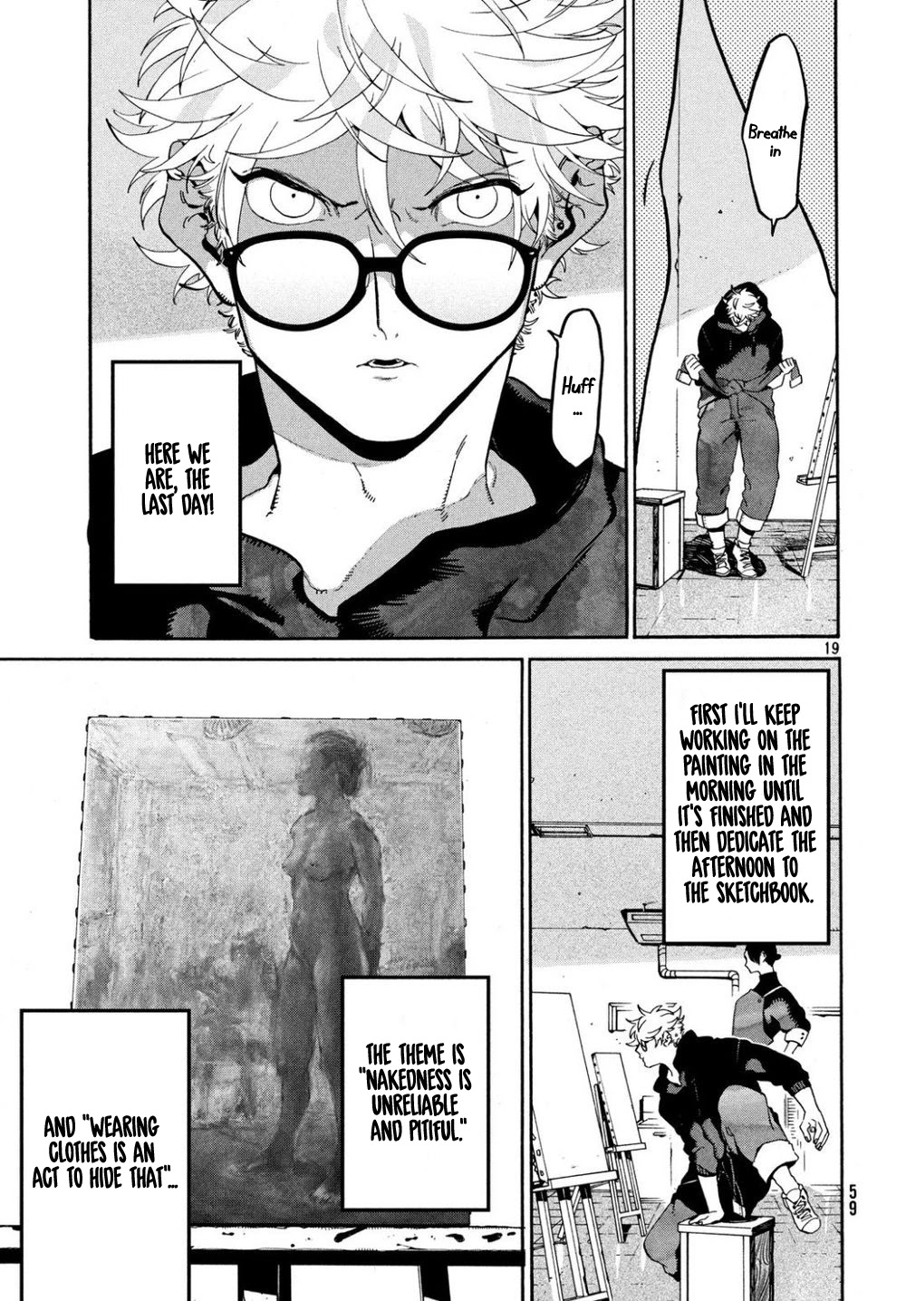 Blue Period. Chapter 24 page 19 - Chapter 24: When I Started to be Dyed in Color