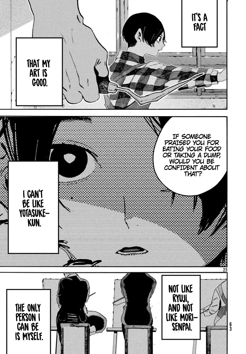 Blue Period. Chapter 24 page 23 - Chapter 24: When I Started to be Dyed in Color