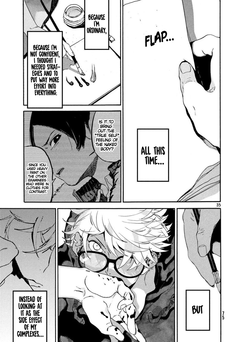 Blue Period. Chapter 24 page 34 - Chapter 24: When I Started to be Dyed in Color