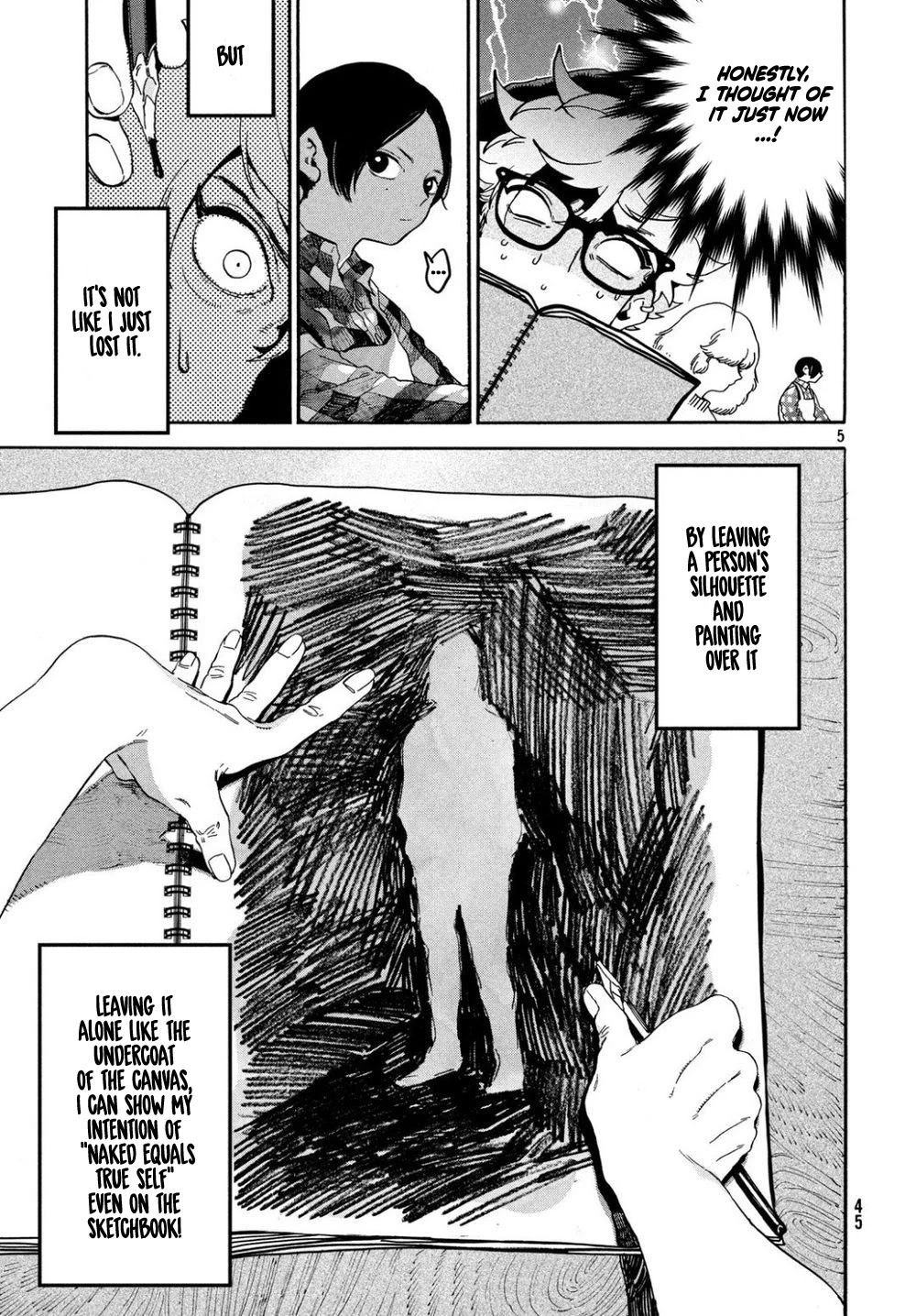 Blue Period. Chapter 24 page 5 - Chapter 24: When I Started to be Dyed in Color