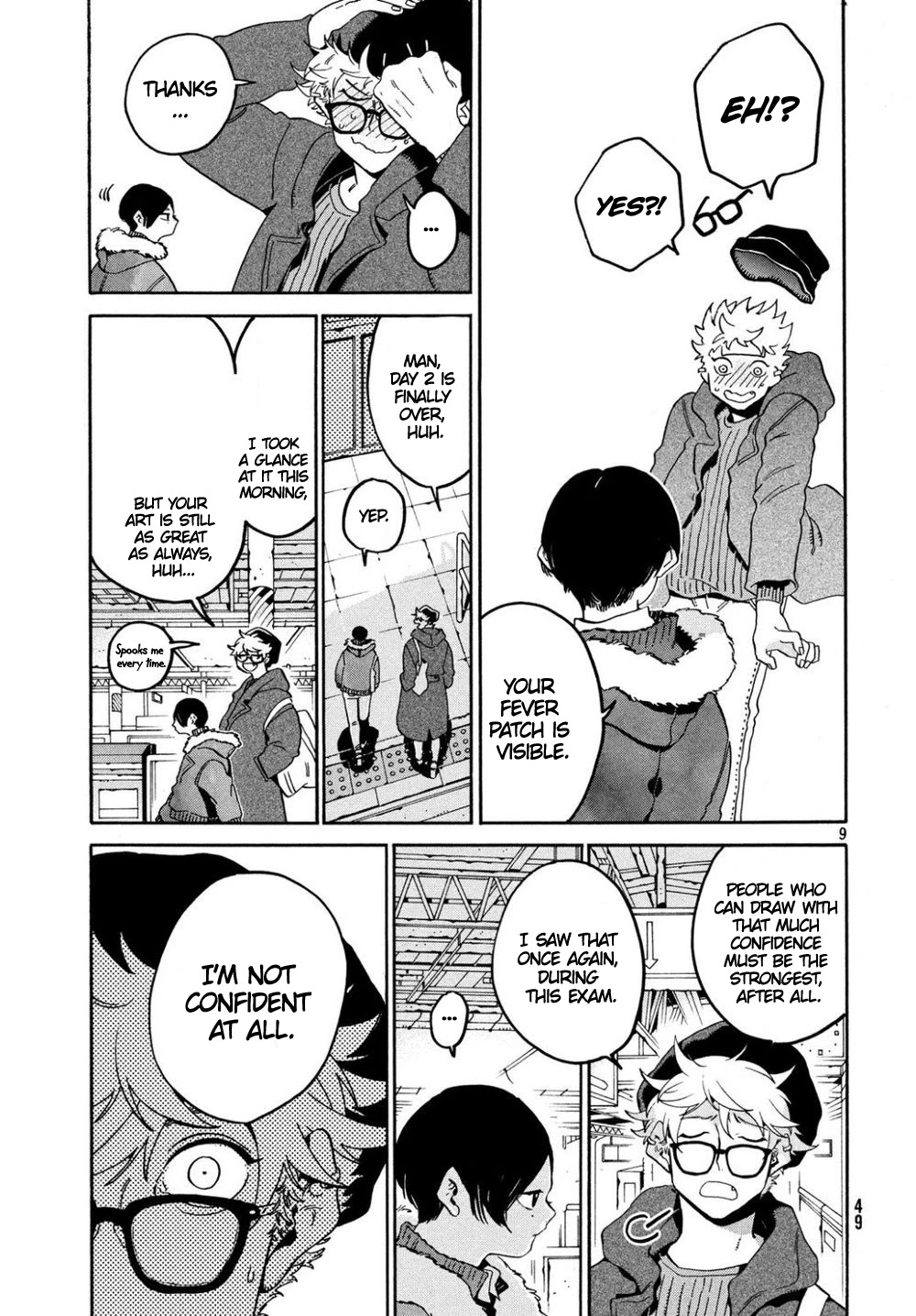 Blue Period. Chapter 24 page 9 - Chapter 24: When I Started to be Dyed in Color