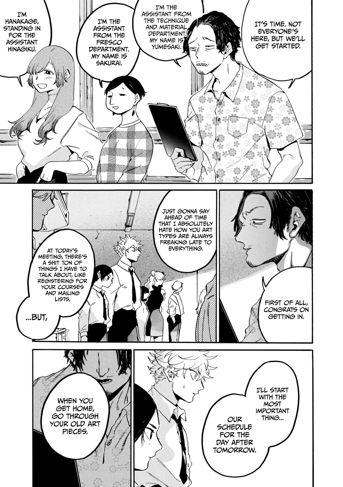 Blue Period. Chapter 26 page 37 - Chapter 26: Geidai Life Day One