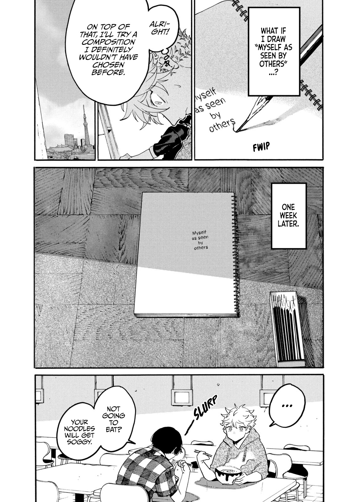 Blue Period. Chapter 28 page 14 - Chapter 28: Crash