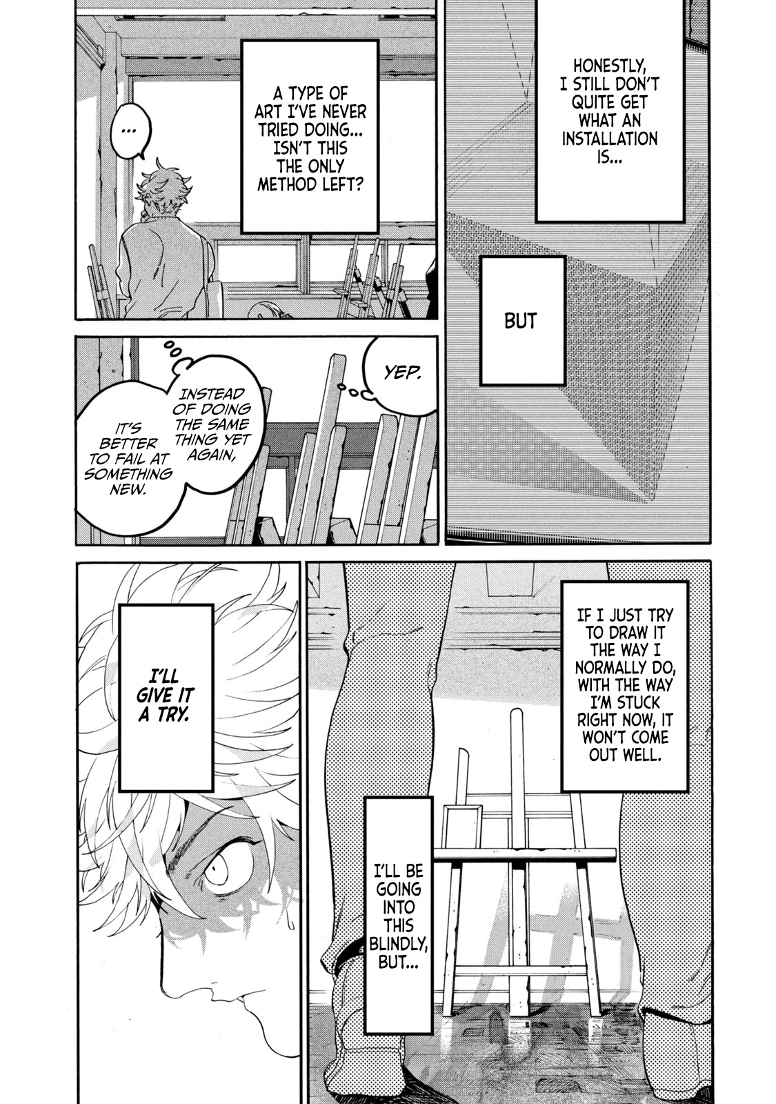 Blue Period. Chapter 28 page 43 - Chapter 28: Crash