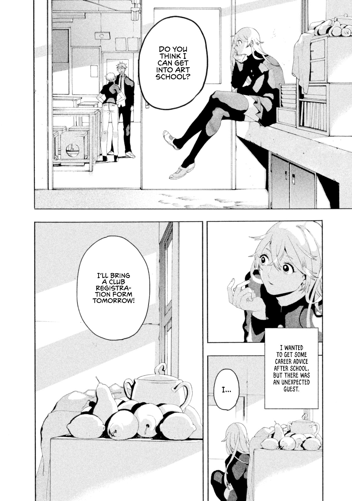 Blue Period. Chapter 3 page 2 - Chapter 3: Didn't Get Tanned in the Slightest