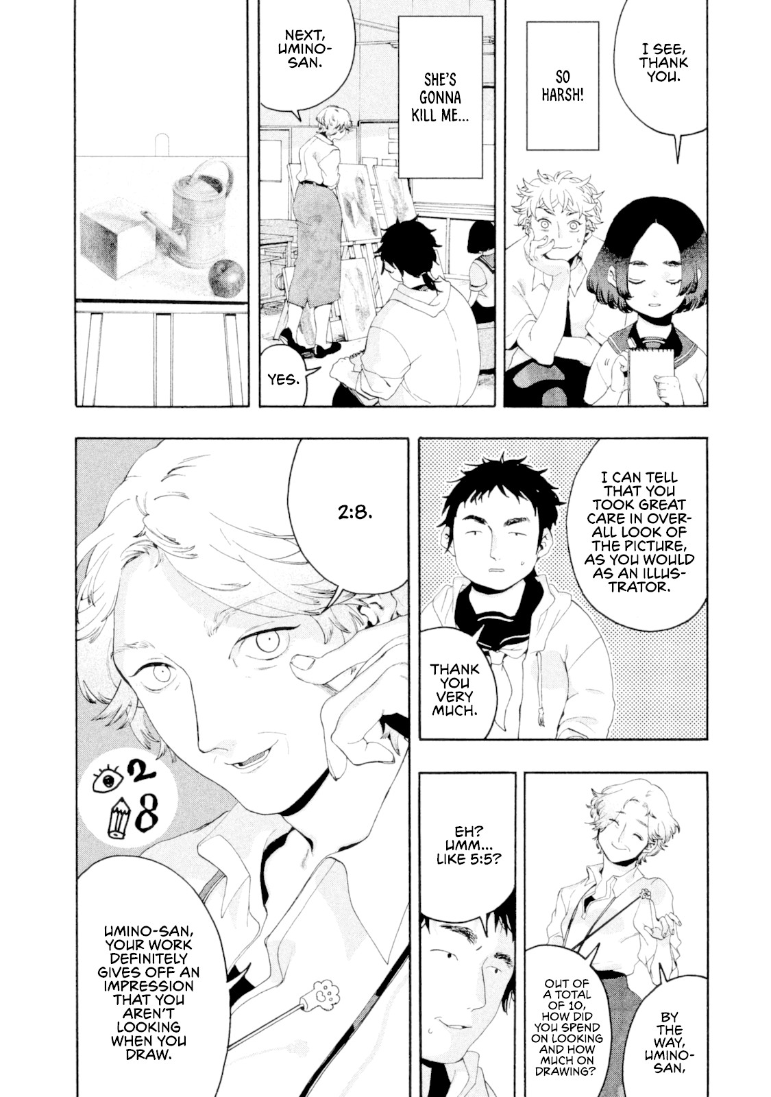 Blue Period. Chapter 3 page 28 - Chapter 3: Didn't Get Tanned in the Slightest