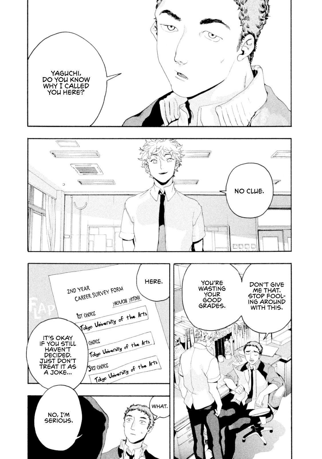 Blue Period. Chapter 3 page 3 - Chapter 3: Didn't Get Tanned in the Slightest