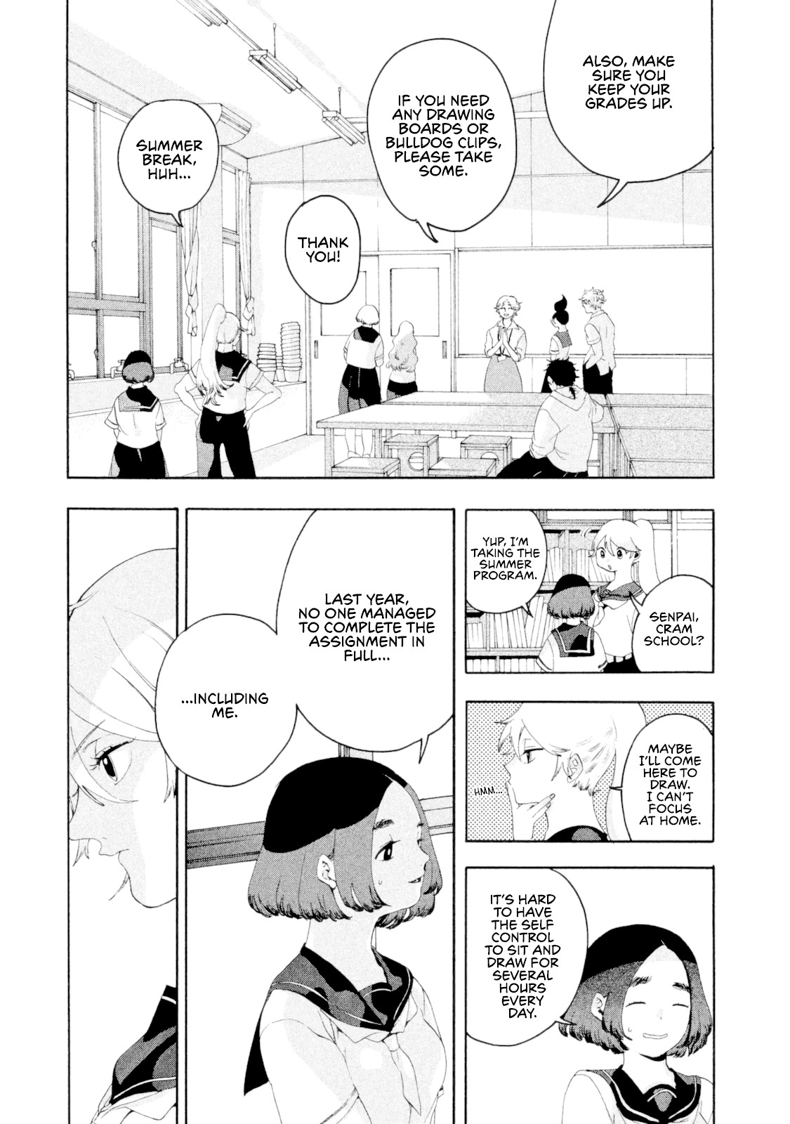 Blue Period. Chapter 3 page 33 - Chapter 3: Didn't Get Tanned in the Slightest